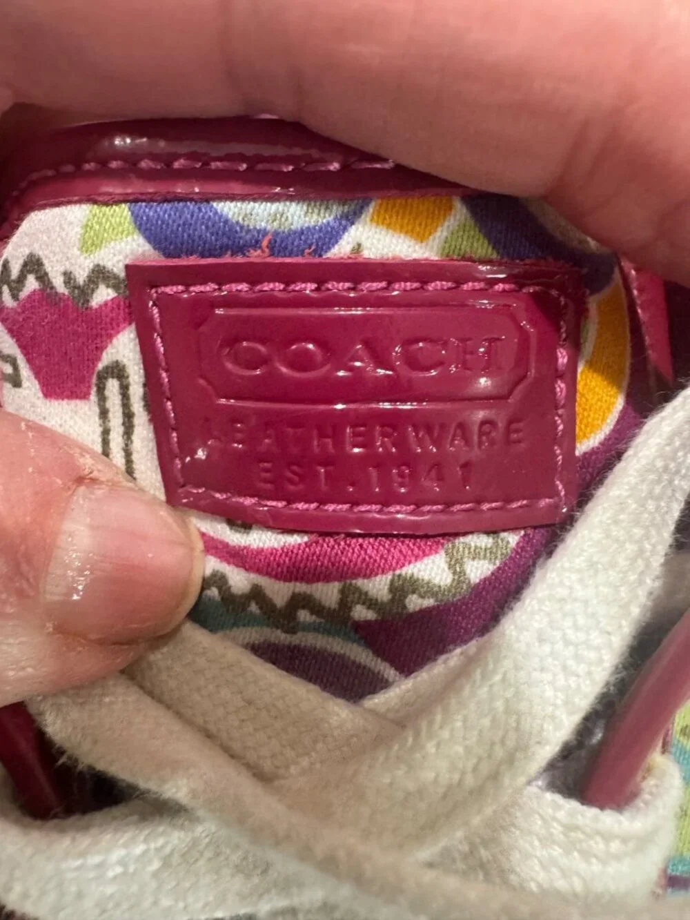 Coach Barrett Pop Graphic Lace Up Sneakers Multicolor 6.5 Punk Preppy Designer